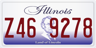IL license plate Z469278