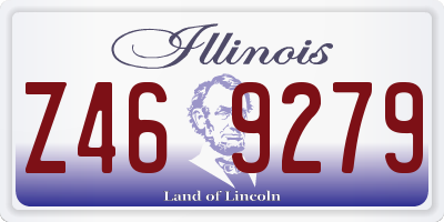 IL license plate Z469279