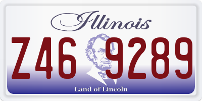 IL license plate Z469289