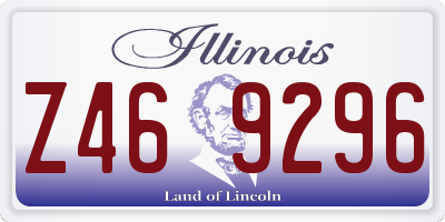 IL license plate Z469296