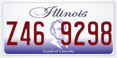 IL license plate Z469298