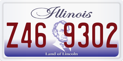 IL license plate Z469302