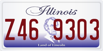 IL license plate Z469303