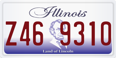 IL license plate Z469310