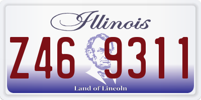 IL license plate Z469311