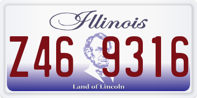 IL license plate Z469316