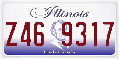 IL license plate Z469317