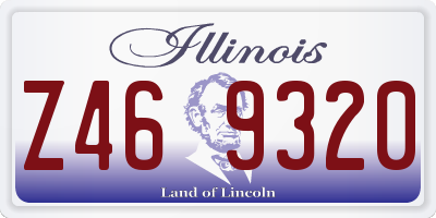 IL license plate Z469320