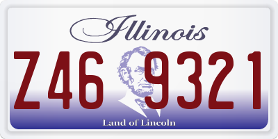 IL license plate Z469321