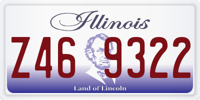 IL license plate Z469322