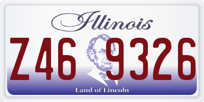 IL license plate Z469326