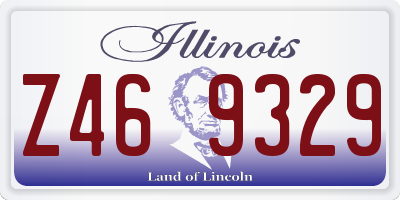IL license plate Z469329