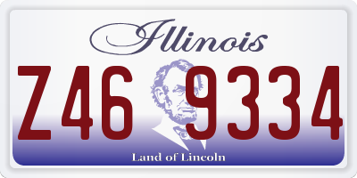 IL license plate Z469334