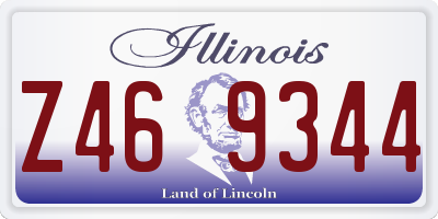IL license plate Z469344