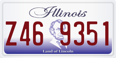 IL license plate Z469351