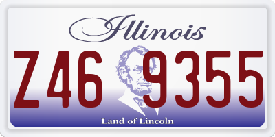 IL license plate Z469355