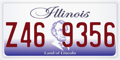 IL license plate Z469356