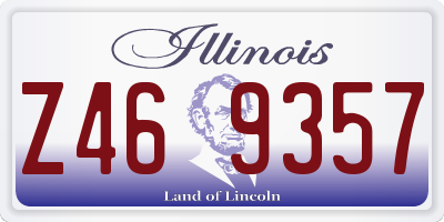 IL license plate Z469357