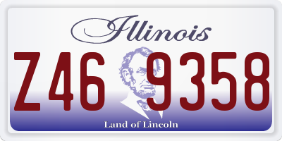 IL license plate Z469358