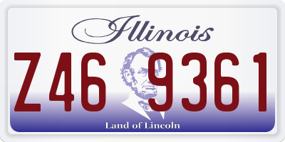 IL license plate Z469361