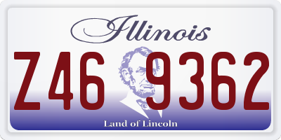 IL license plate Z469362