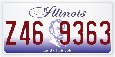 IL license plate Z469363