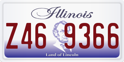 IL license plate Z469366