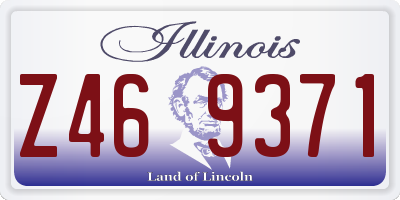 IL license plate Z469371