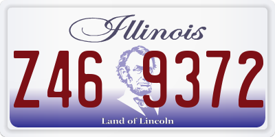 IL license plate Z469372