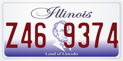IL license plate Z469374