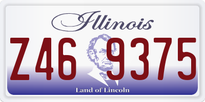 IL license plate Z469375
