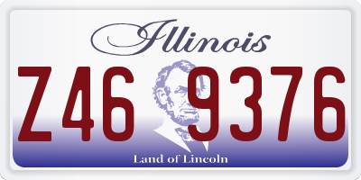 IL license plate Z469376