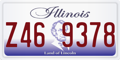 IL license plate Z469378