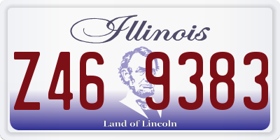 IL license plate Z469383