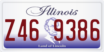 IL license plate Z469386