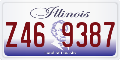 IL license plate Z469387