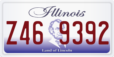 IL license plate Z469392
