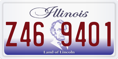 IL license plate Z469401