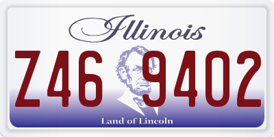 IL license plate Z469402