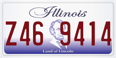 IL license plate Z469414