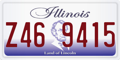 IL license plate Z469415