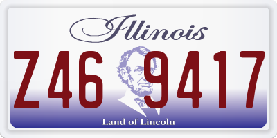 IL license plate Z469417