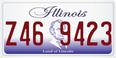 IL license plate Z469423