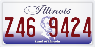 IL license plate Z469424