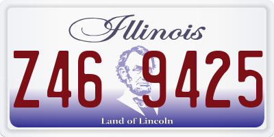 IL license plate Z469425