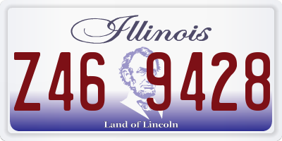 IL license plate Z469428