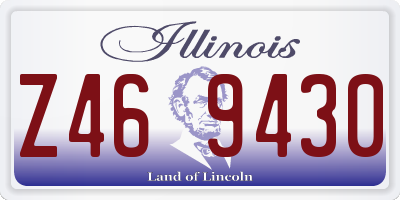 IL license plate Z469430