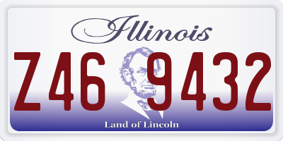 IL license plate Z469432