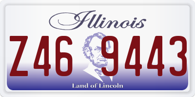 IL license plate Z469443