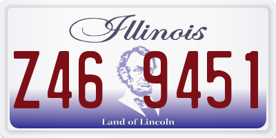 IL license plate Z469451